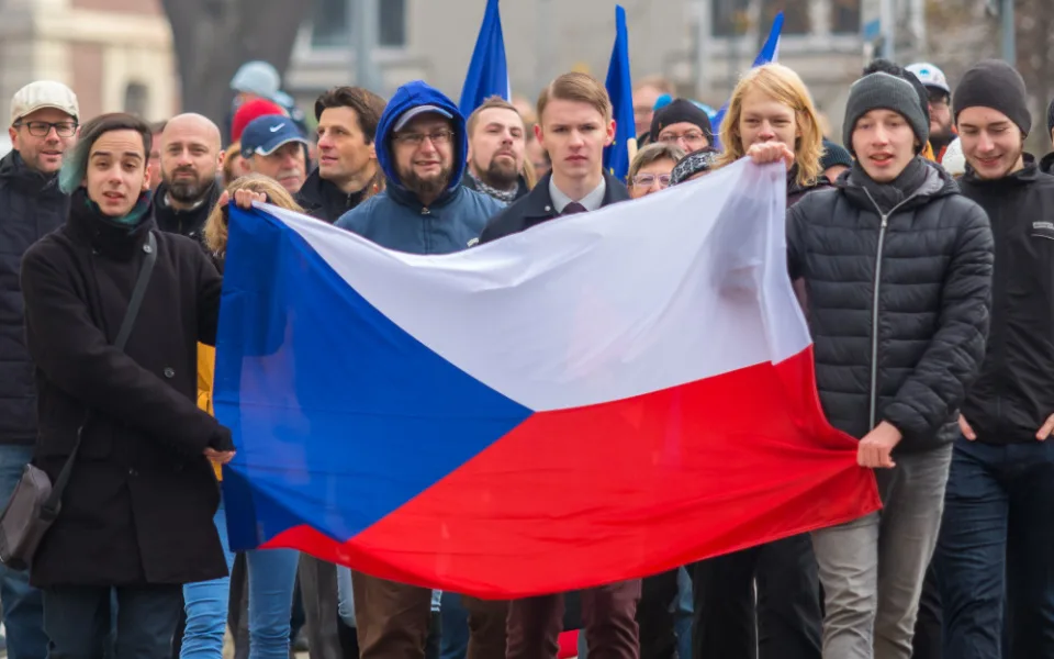 Připomínka listopadových událostí v Liberci.