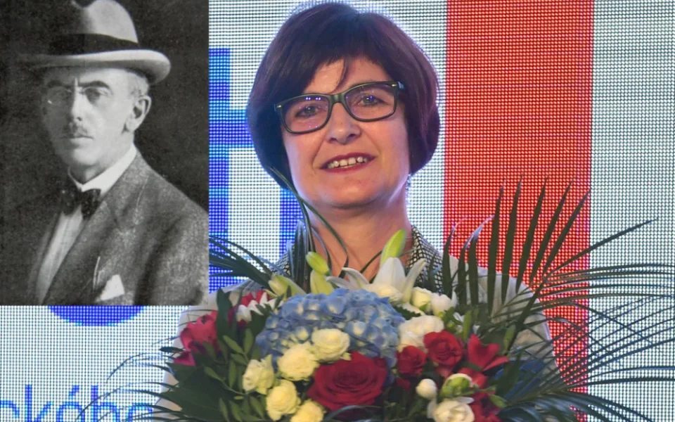 Ocenění převzala Susanne Keller-Giger, autorka knihy o Karlu Kostkovi