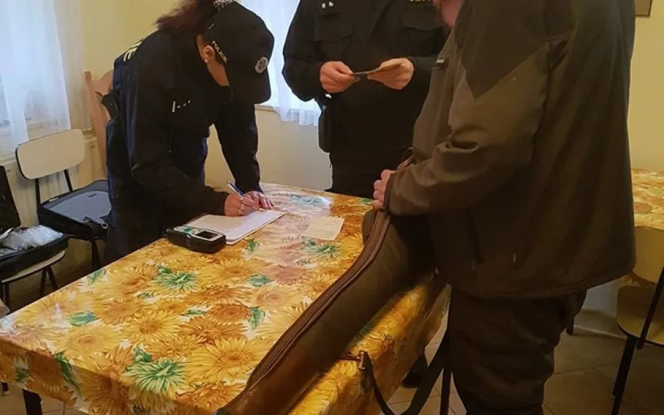 Kontrola myslivců.
