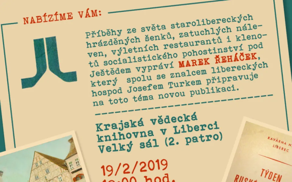 Pozvánka na akci s názvem Putyky, šenky a hospody v Liberci