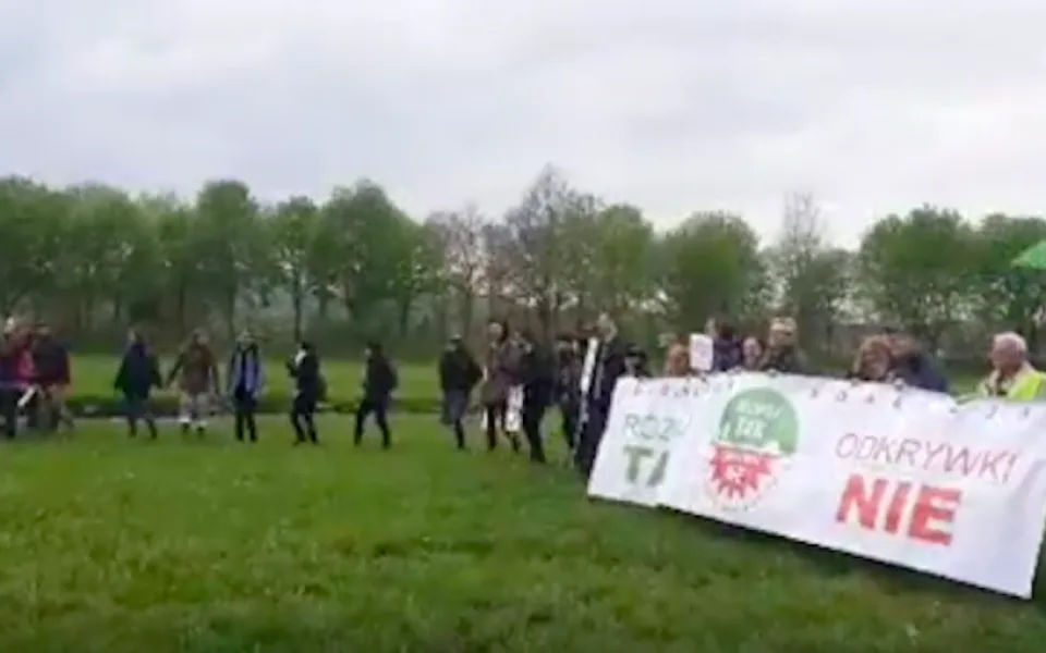 Protest na Trojmezí.