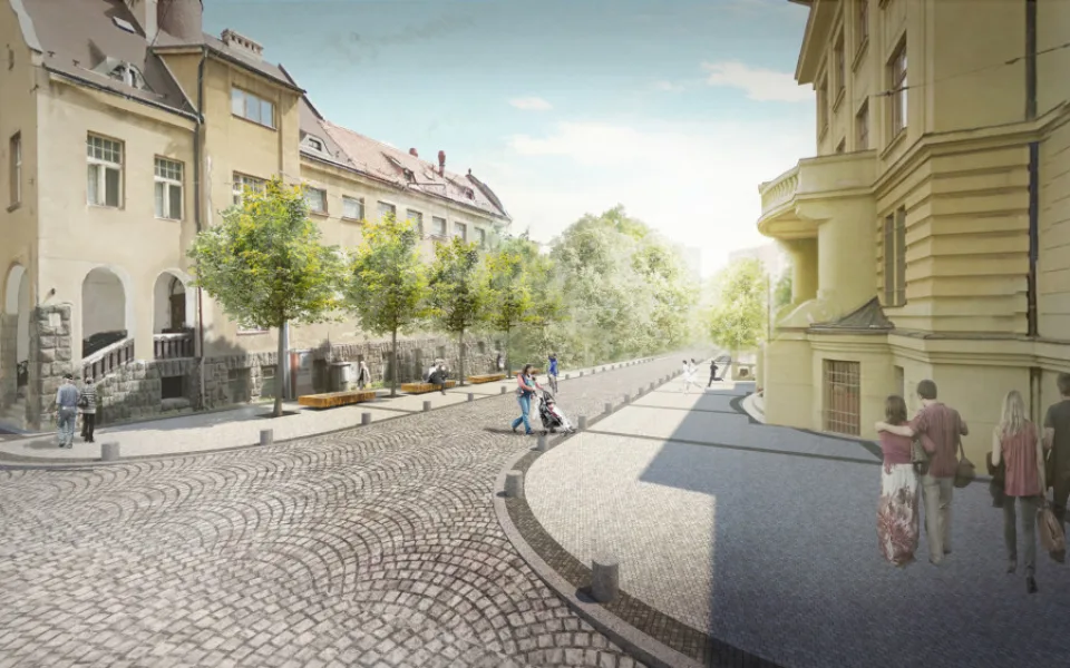 Jako první začne úprava křižovatky u bývalých lázní.