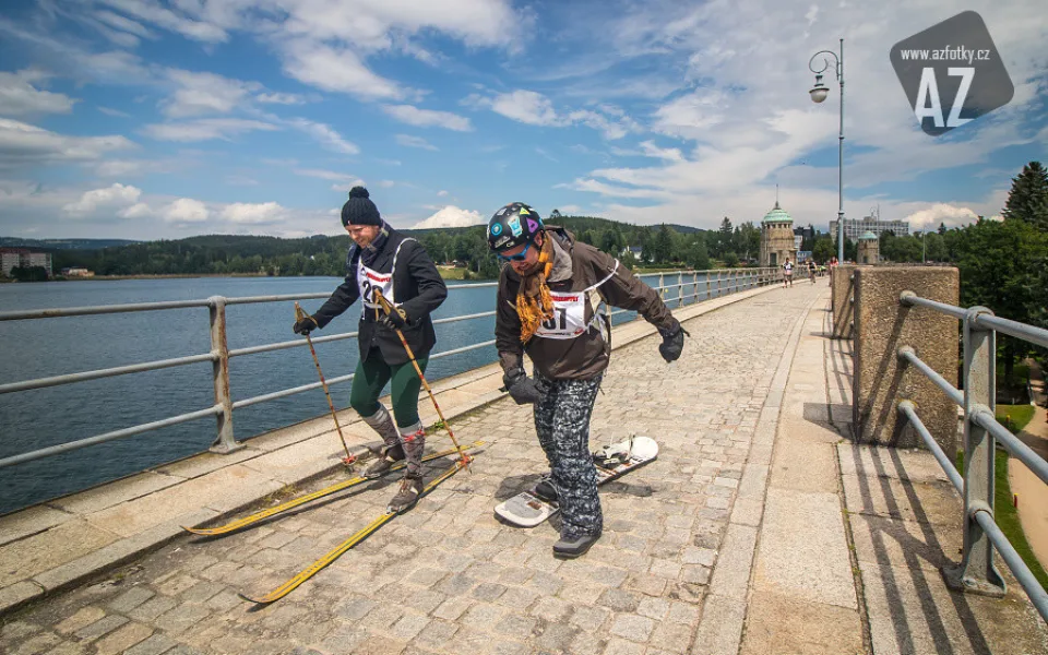 Umíte si představit, že ten snowboard fakt táhl celou dobu?