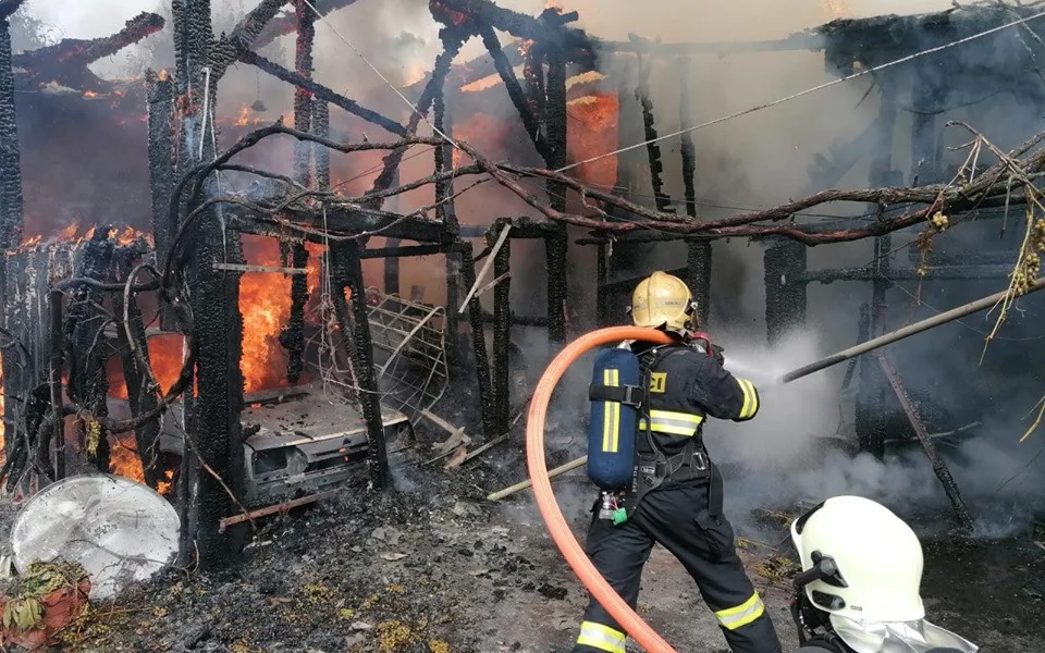 Foto z místa zásahu