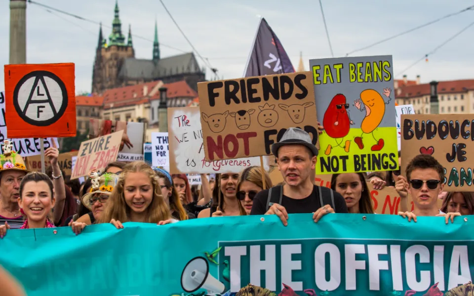 Dnes proběhl v Praze The Official Animal Rights March.