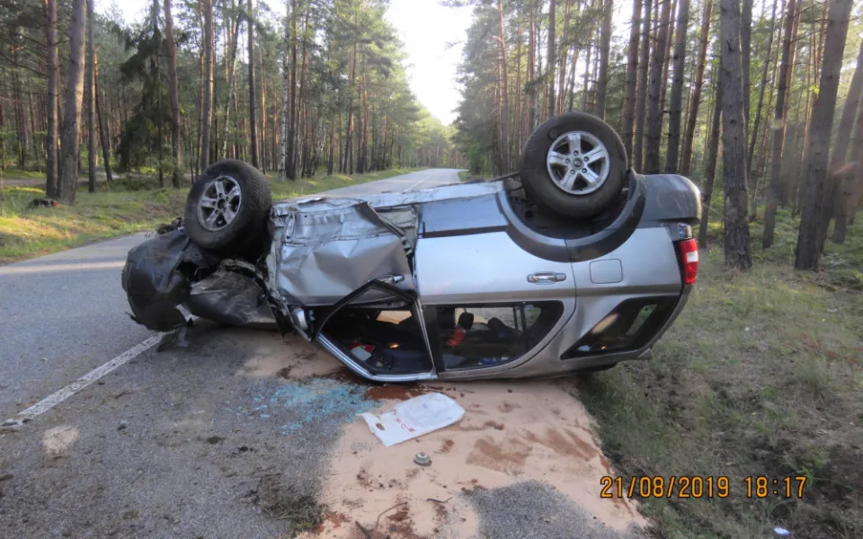 Auto po nehodě.