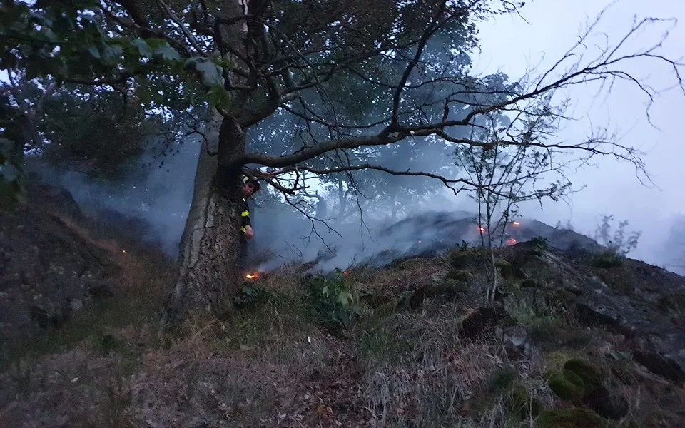 Hasič zasahují u požáru