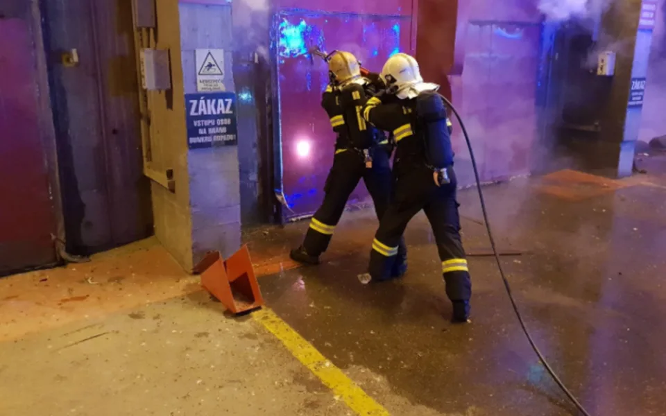 Foto z místa zásahu