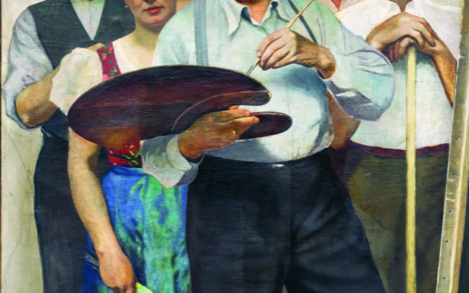 Portrét s blízkými - Paul Gebauer