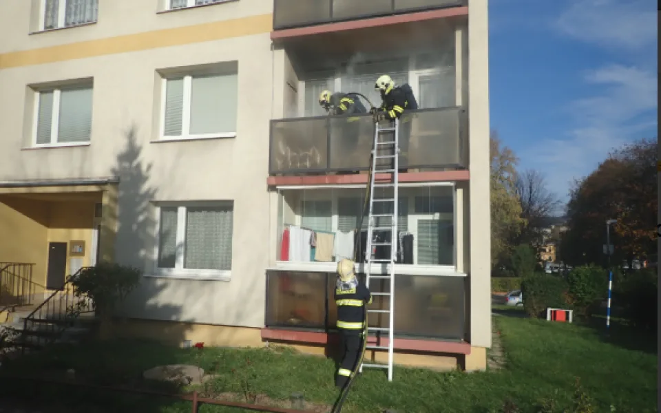 Foto z místa zásahu