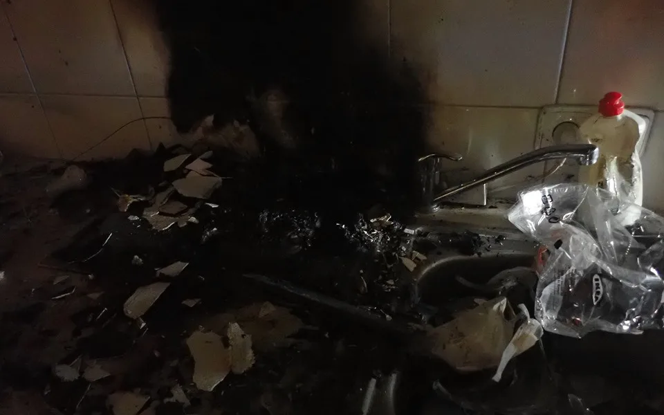 Foto z místa požáru