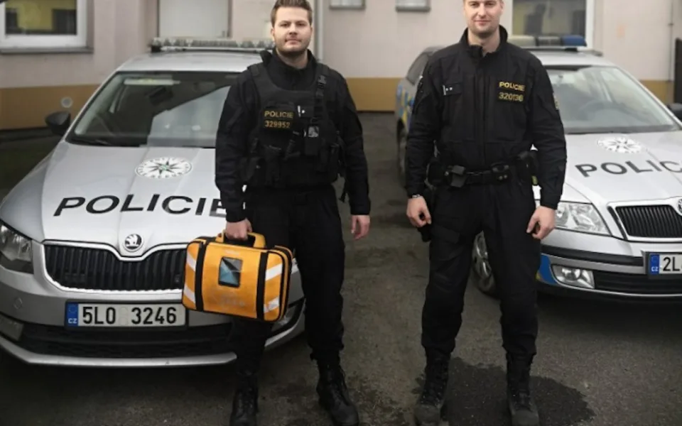 Praporčík Pavel Šilhánek a podpraporčík Dominik Dobrov