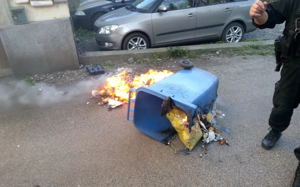 Foto z místa požáru