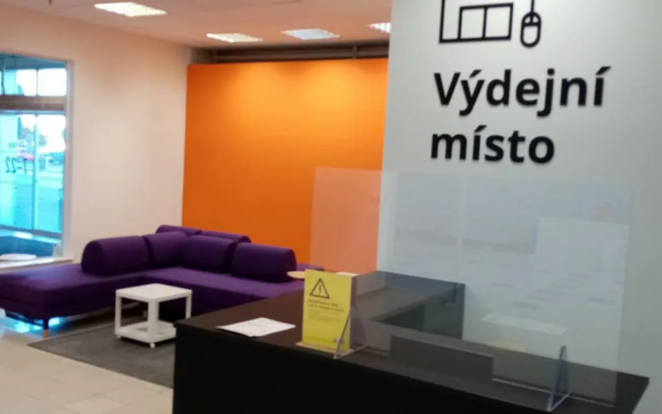 Výdejní místo v Hradci.