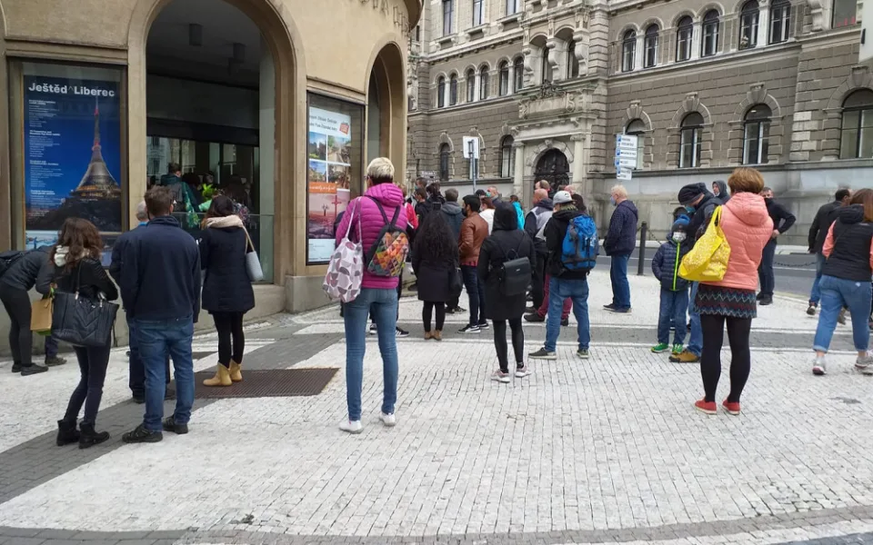 Fronta před magistrátem