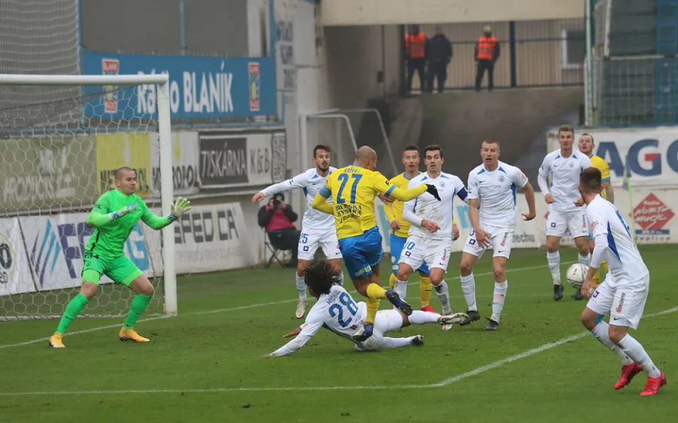 Brali bychom bod, tři jsou fantazie, řekl po utkání v Teplicích brankář Knobloch