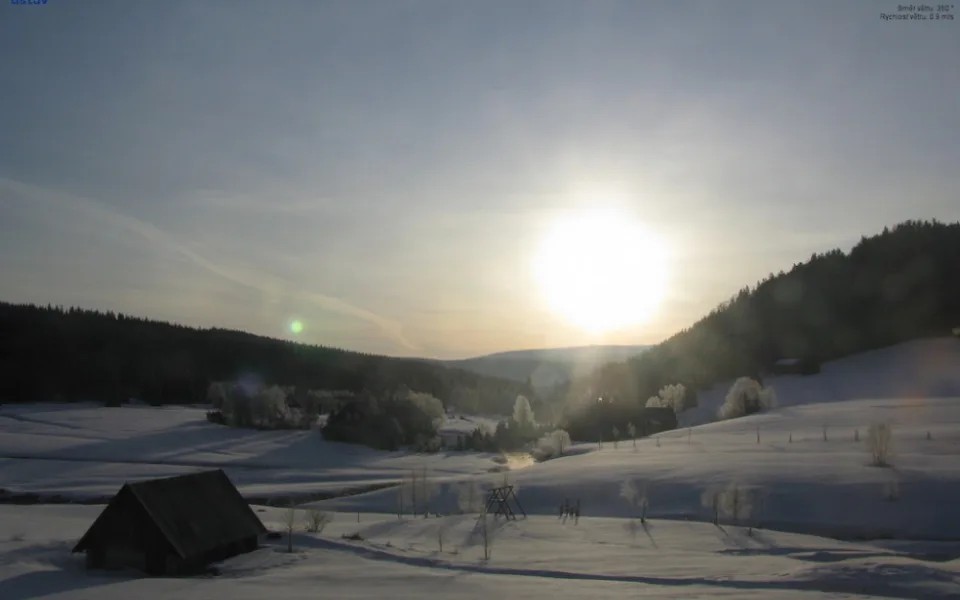 Zima se nevzdává. Na Jizerce bylo minus 21 stupňů Celsia