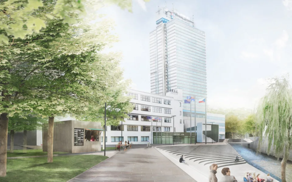 Vizualizace revitalizace levého břehu Nisy – Rybníček