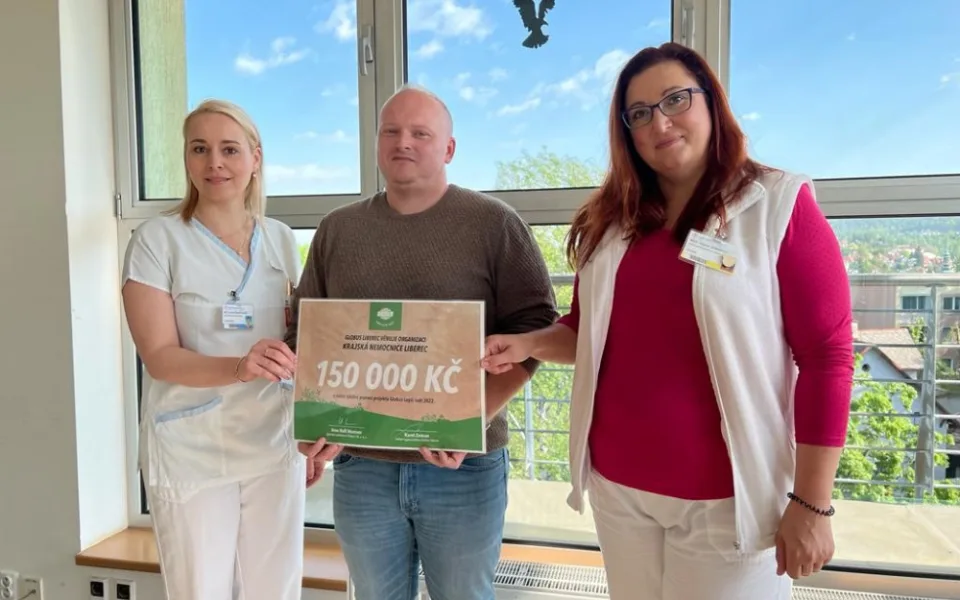 Liberecký Globus letos podpořil 150 tisíci korunami Krajskou nemocnici Liberec
