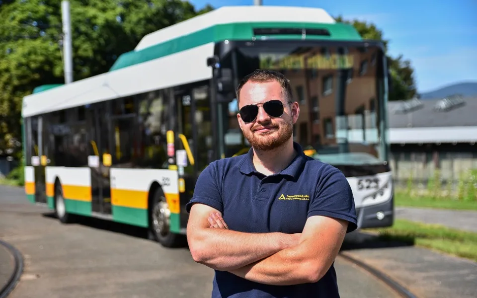 Nemohl bych dělat práci, která mě nebaví, říká řidič autobusů Martin Třešňák z Liberce