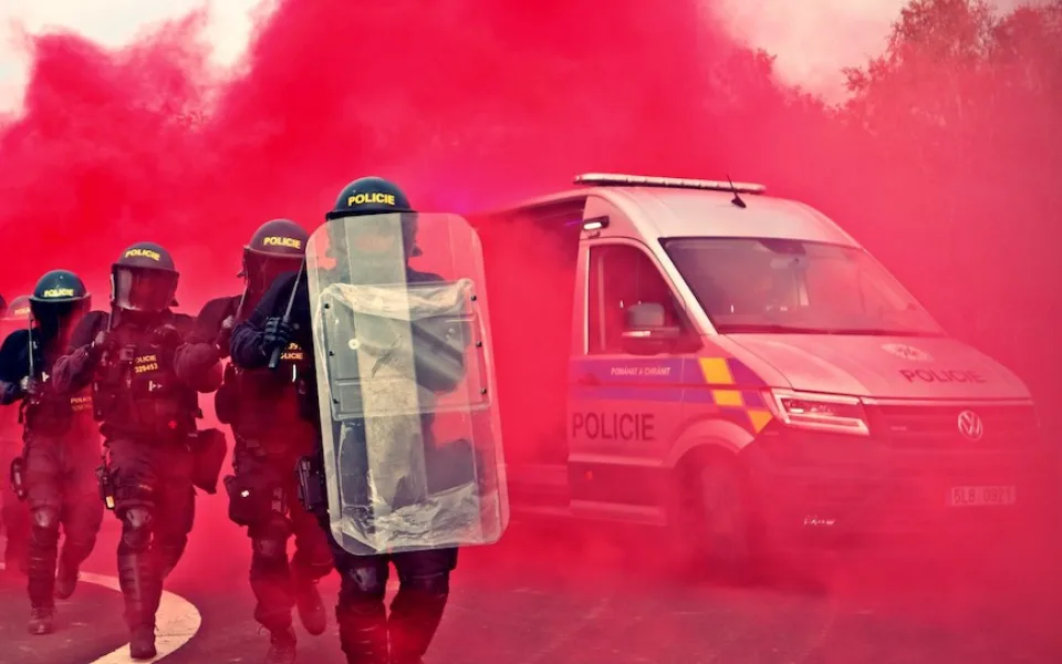Policejní výcvikový kemp pořádaný pro studenty maturitního oboru Bezpečnostně právní činnost