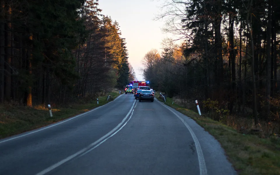 Foto z místa nehody