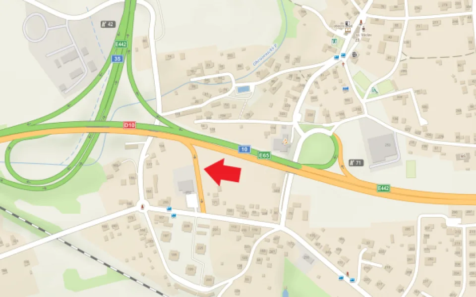 Nájezd v mapě. 