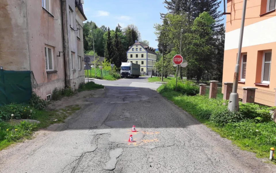 Místo, kde došlo k nehodě.