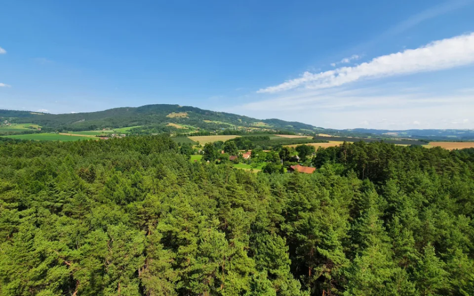 Výhled z rozhledny Dubecko.