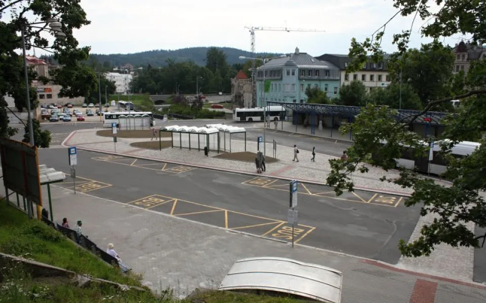 Autobusové nádraží v Liberci.