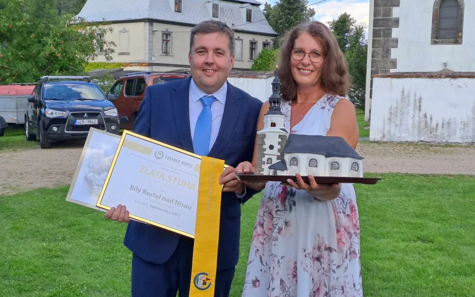 Starosta Jiří Formánek a místostarostka Irena Kostelencová.