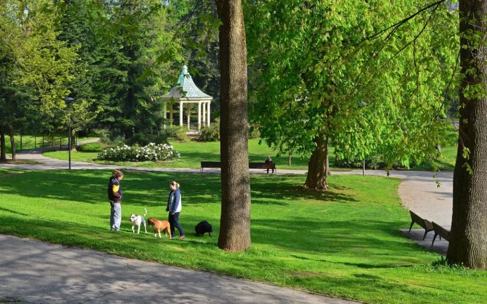 Tyršův park v Jablonci nad Nisou.