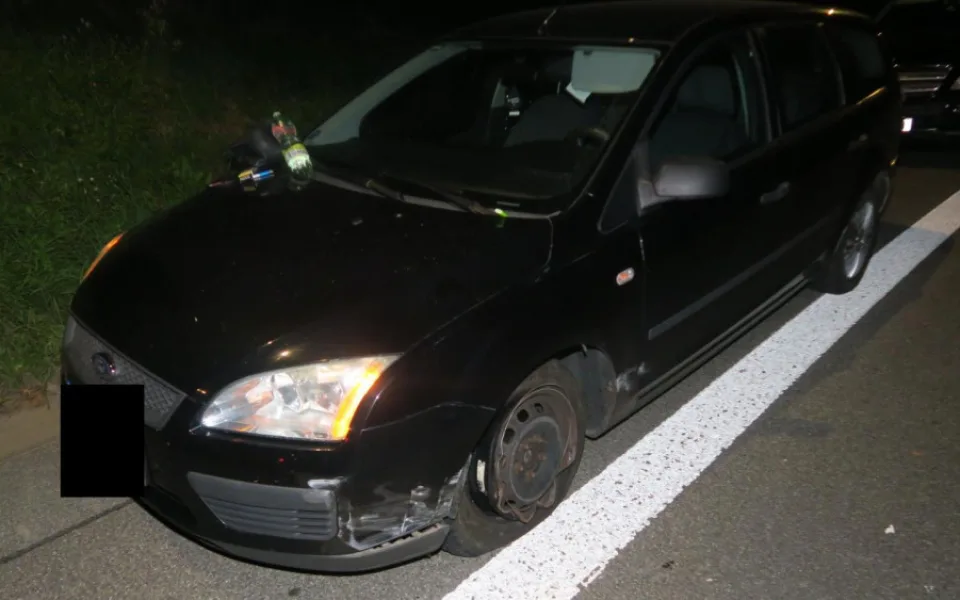 Havarované auto.