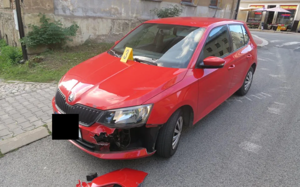 Nabourané auto.