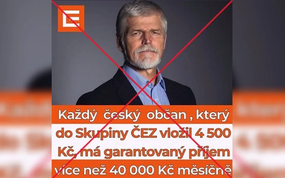 Podvodné reklamy lákají na investování. Využívají prezidenta Pavla i firmu ČEZ