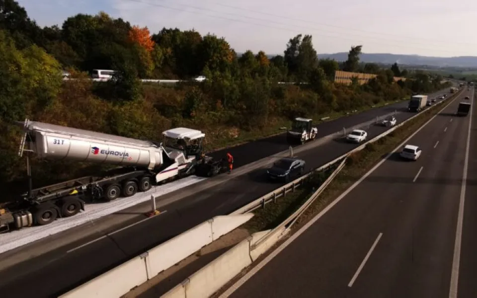 Úsek u Žďárku silnice I/35.