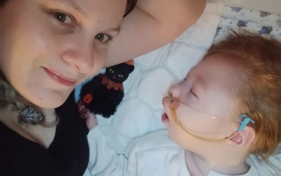 Tereza se svým synem.