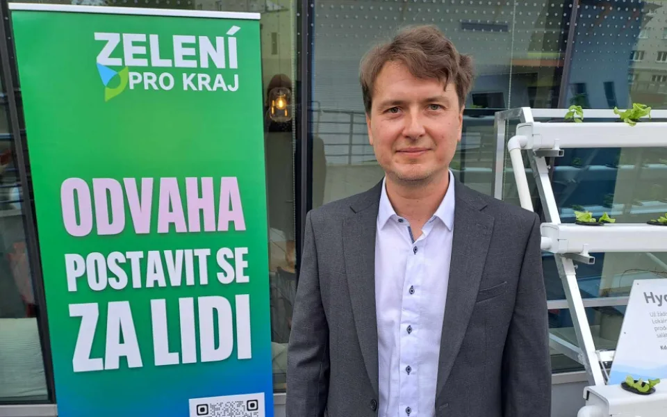 Lídr kandidátky Zelení pro kraj Milan Starec.