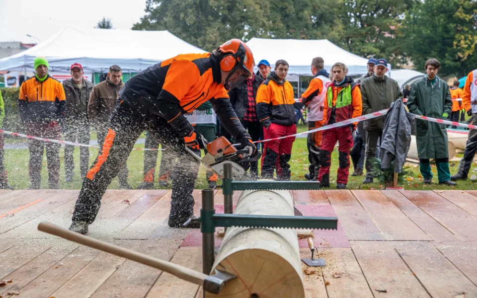 Frýdlantský park bude ve středu a ve čtvrtek hostit soutěž středoškolských týmů Jizerský dřevorubec