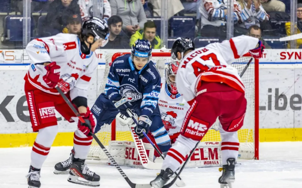 Odveta pro hokejový Liberec. Tygři proti Olomouci otočili dvougólovou ztrátu a na domácím ledu vyhráli 5:2