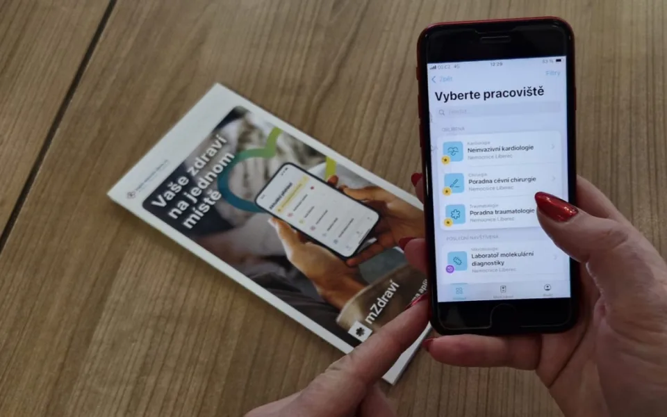 Liberecká nemocnice spustila pro pacienty aplikaci mZdraví, kukátko do jejich nemocniční zdravotní dokumentace