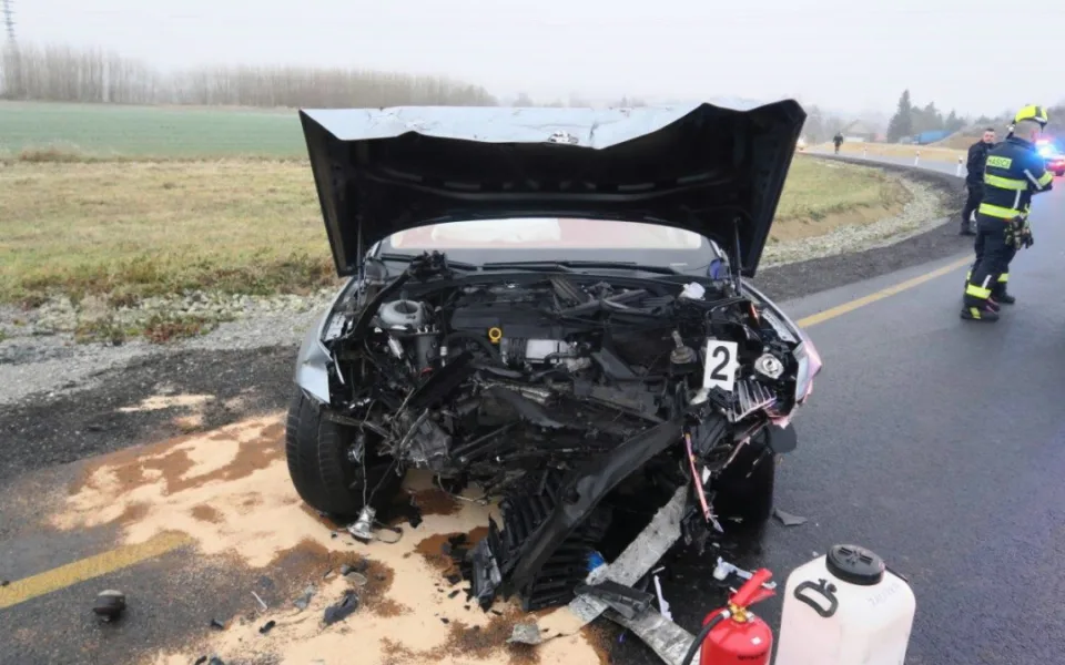 Čelní srážka u České Lípy, viník nadýchal 3,29 promile
