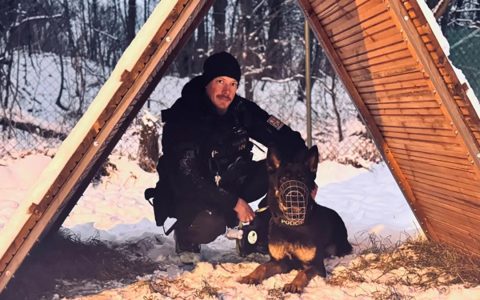 Policejního psa Mikyho od úkolu nevyrušily ani silvestrovské petardy. Řidiče, který způsobil nehodu a utekl, hravě vyčmuchal