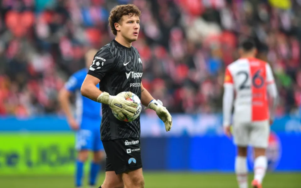 Brankář libereckého Slovanu Hugo Jan Bačkovský odchází na hostování do slovenského Ružomberoku