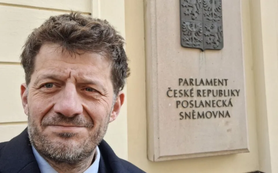 Jan Sviták. Snímek pochází z jednání s ministrem dopravy v souvislosti s chystanou stavbou silnice propojující Liberec a Frýdlant