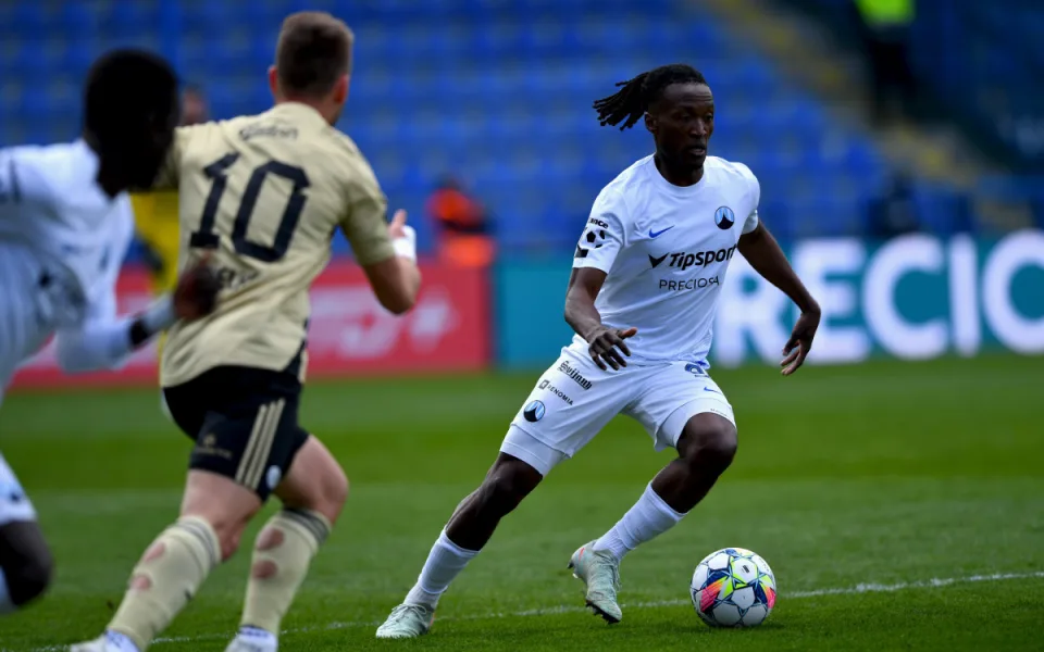 Slovan přehrál Budějovice 2:0 a bere třetí výhru v řadě