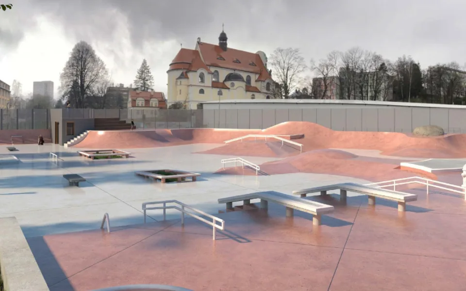 Skatepark v Liberci se po 27 letech dočká modernizace, otevře za rok na podzim