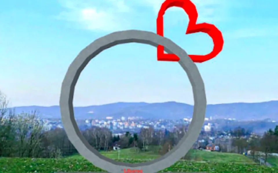 Fotopoint ve Vesci bude vypadat jako prsten ozdobený kamenem ve tvaru srdce