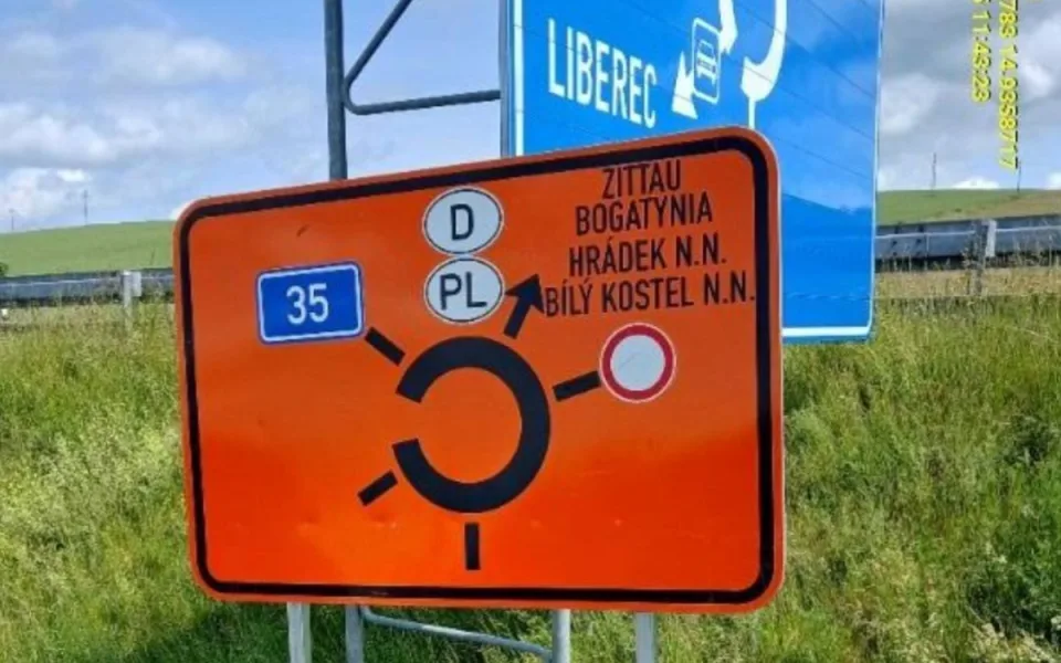 Část silnice I/35 od Bílého Kostela ke Grabštejnu je do neděle uzavřená