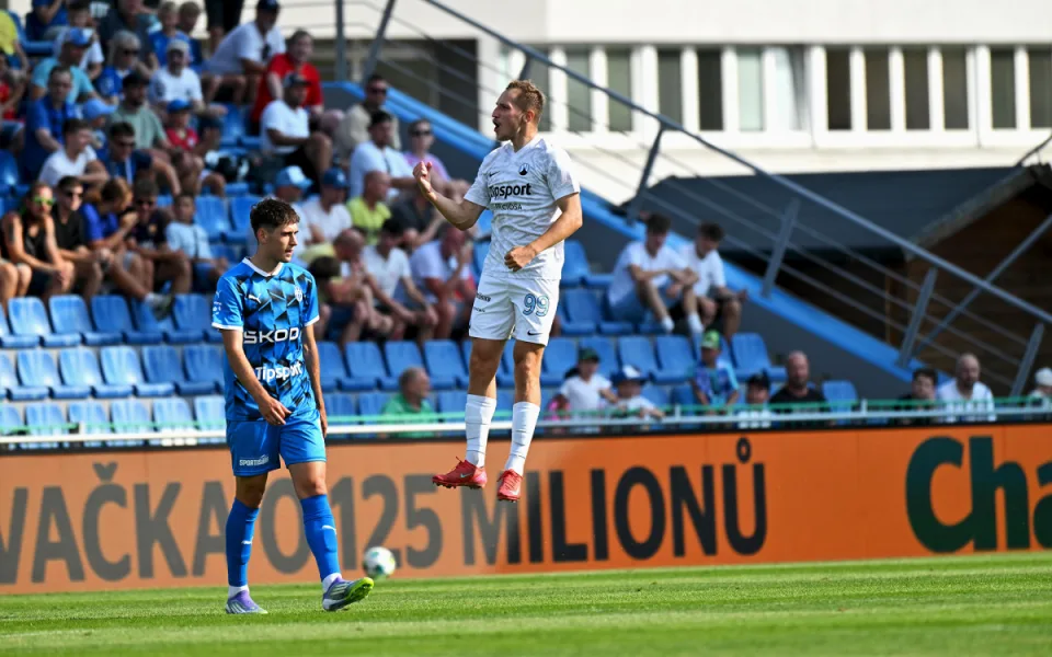 Slovan remizoval ve strhujícím utkání v Mladé Boleslavi 3:3